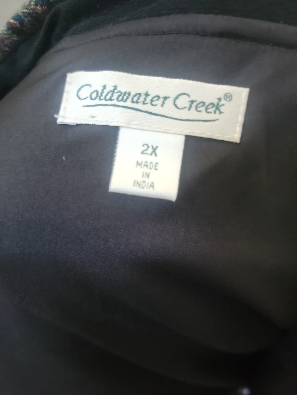 Coldwater Creek Womens Paisley Print Jacket Size 2X 100% Wool Lined - Picture 5 of 5
